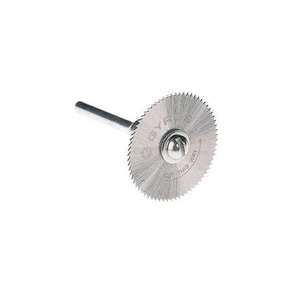 Saw Blade w/Mandrel Set, Fine-Teeth 1" Dia.